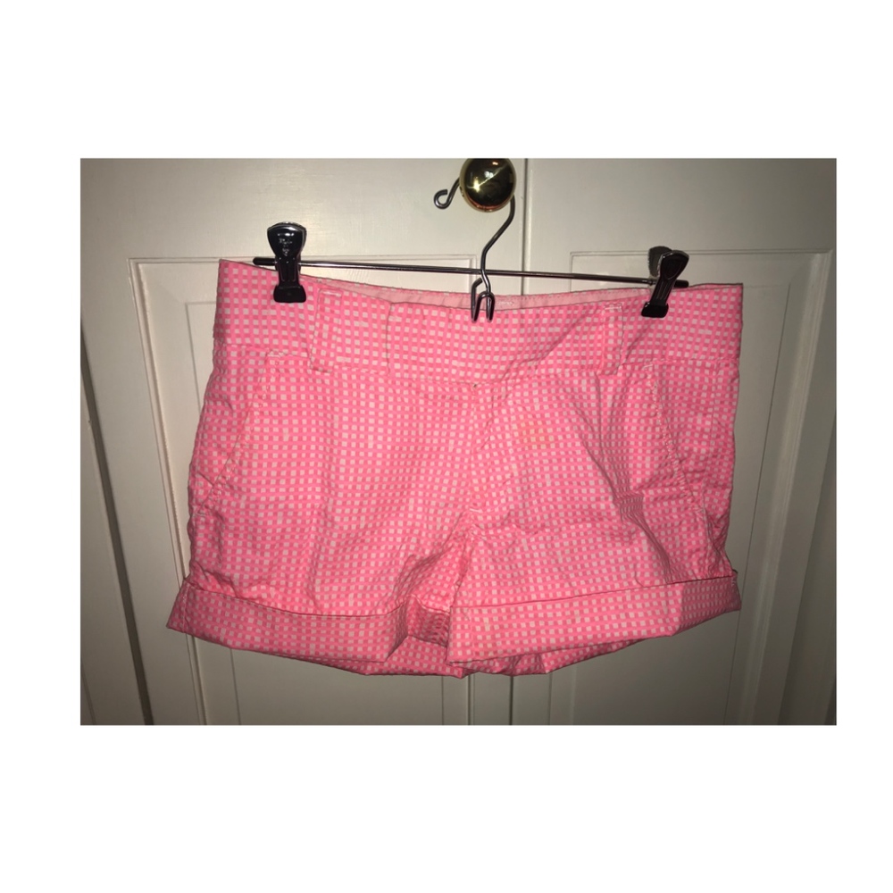 Lilly Pulitzer Neon Pink Check Shorts